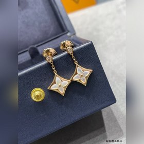Серьги LV из перламутра с покрытием из