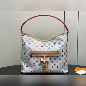 M27582 Бело-цветная сумочка из лимитир