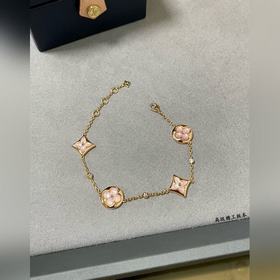Большой браслет LV из перламутра с мот