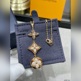 L0122 Колье LV с мотивом «Три цветка» 