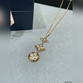 L0122 Колье LV с мотивом «Три цветка» 
