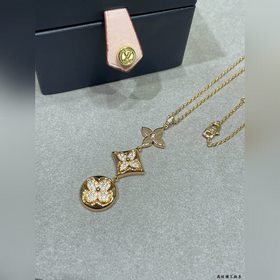 L0122 Колье LV с мотивом «Три цветка» 