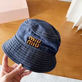 Вышитая кепка-рыбацкая шапка Miu из дж