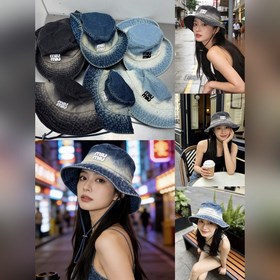 Джинсовая рыбацкая кепка Miu из весенн