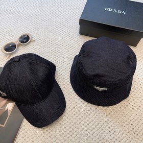 Денимная кепка Prada в форме переверн