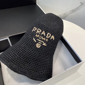 Новая соломенная шляпа Prada из рафии,