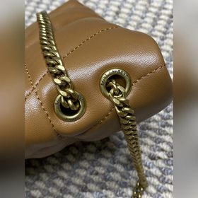 Сан-Лоран louIou puffer — мини-сумка «