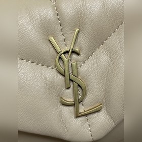 Сан-Лоран louIou puffer — мини-сумка «
