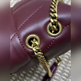 Сан-Лоран louIou puffer — мини-сумка «
