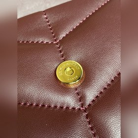 Сан-Лоран louIou puffer — мини-сумка «