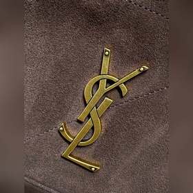 Коричневая замшевая сумка YSL Jamie в 