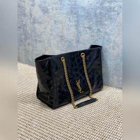 Сумка-тоут YSL Niki с черно-золотой це