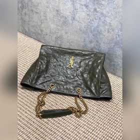 Сумка-тоут YSL Niki с черно-золотой це