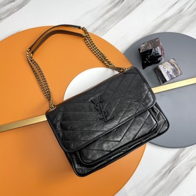 #NIKI MEDIUM 28CM##Черная золотая цепо