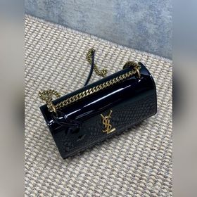 Сумка YSL Sunset из лакированной кожи 