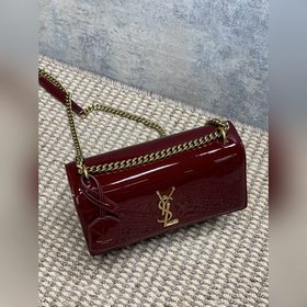Сумка YSL Sunset из лакированной кожи 