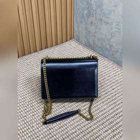 Сумка YSL Sunset с золотым логотипом —