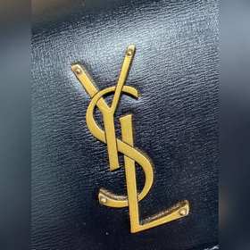 Сумка YSL Sunset с золотым логотипом —