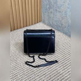 Сумка YSL Sunset с золотым логотипом —