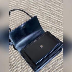 Сумка YSL Sunset с золотым логотипом —