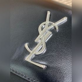 Сумка YSL Sunset с золотым логотипом —