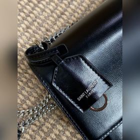Сумка YSL Sunset с золотым логотипом —