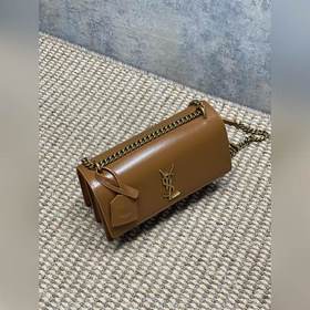 Сумка YSL Sunset с золотым логотипом —