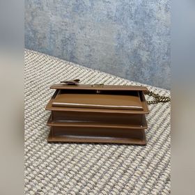 Сумка YSL Sunset с золотым логотипом —