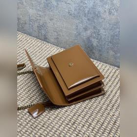 Сумка YSL Sunset с золотым логотипом —