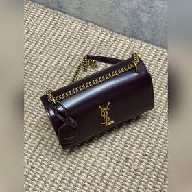 Сумка YSL Sunset с золотым логотипом —