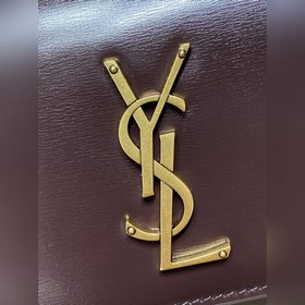 Сумка YSL Sunset с золотым логотипом —