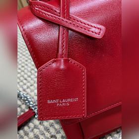 Сумка YSL Sunset с золотым логотипом —