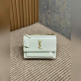 Сумка YSL Sunset с золотым логотипом —