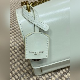 Сумка YSL Sunset с золотым логотипом —