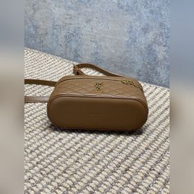 Коричневая сумка YSL Gaby из кожи под 