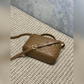 Коричневая сумка YSL Gaby из кожи под 