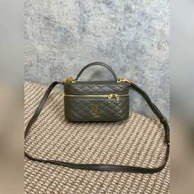 Темно-зеленая сумка YSL Gaby из кожи п