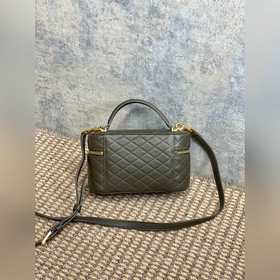 Темно-зеленая сумка YSL Gaby из кожи п