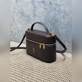Коричневая сумка YSL Gaby из кожи под 