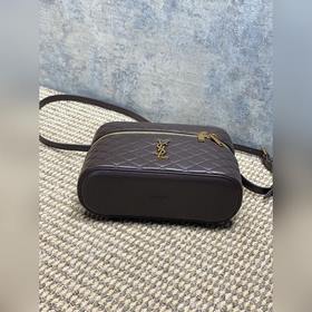 Коричневая сумка YSL Gaby из кожи под 