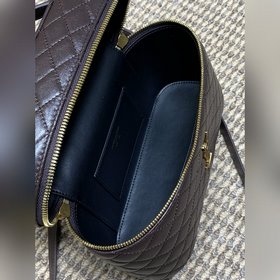 Коричневая сумка YSL Gaby из кожи под 