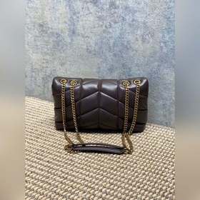 Коричневая сумка Saint Laurent louIou 