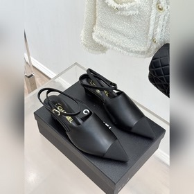 Сандалии CHANEL с заниженной пяткой, з