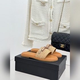 Слиперы CHANEL 26S с плетением виде б