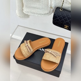 Слиперы CHANEL 26S с плетением виде б