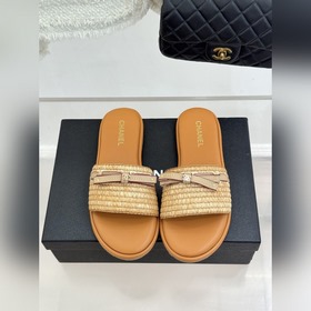 Слиперы CHANEL 26S с плетением виде б