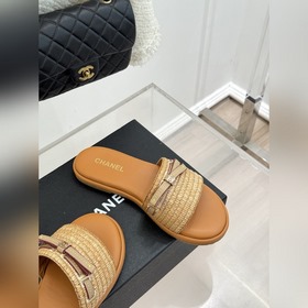 Слиперы CHANEL 26S с плетением виде б