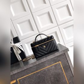 Черная импортная кожа. CHANEL 26ss LP：
