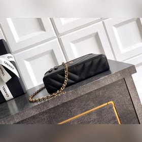 Черная импортная кожа. CHANEL 26ss LP：