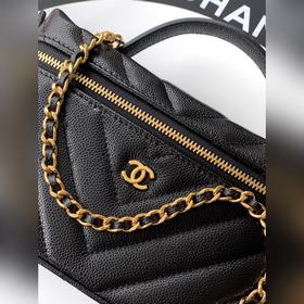 Черная импортная кожа. CHANEL 26ss LP：